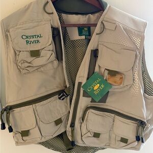 Men's Tan Fishing Vest